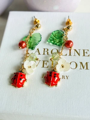 Ladybug earrings  - Cute ladybug earrings in stainless steel, unknown brand. New!