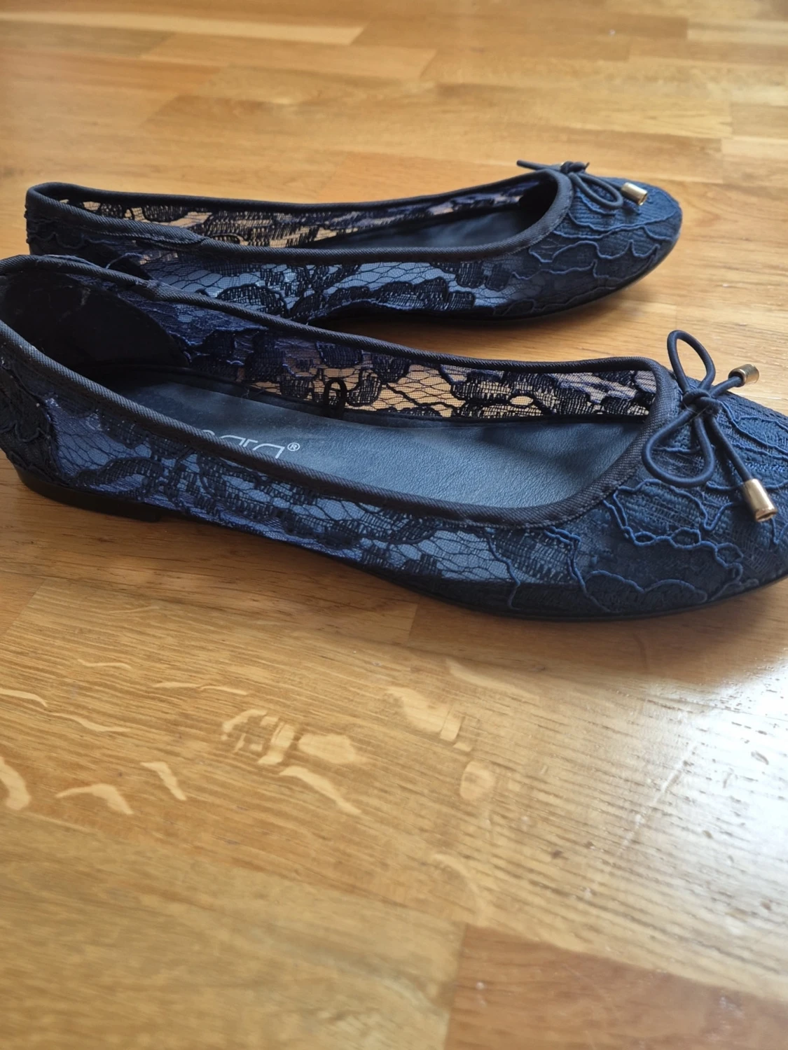 Mörkblå spetsballerinas från Esmara - 2