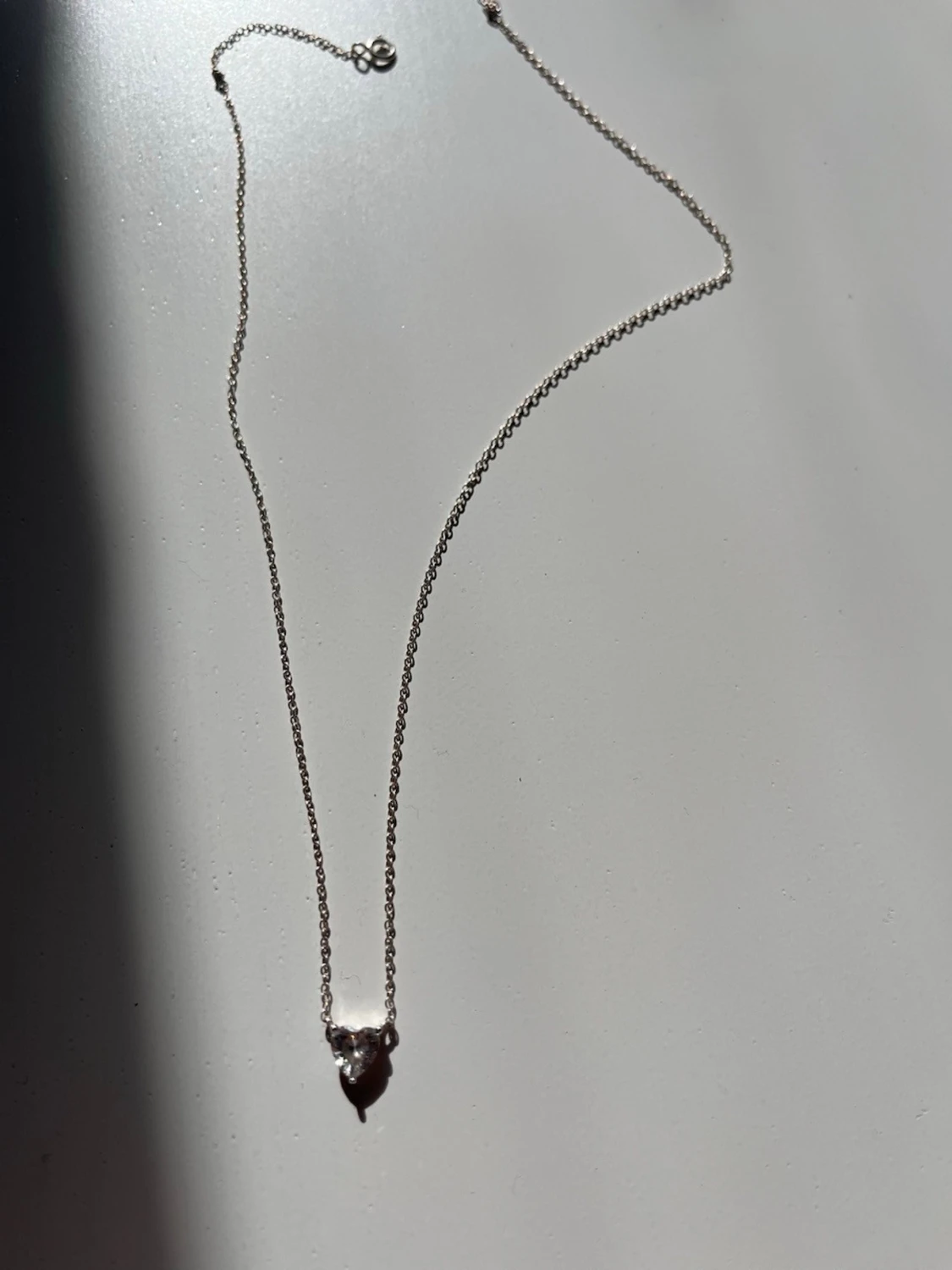 Silverhalsband med hjärta  - 2