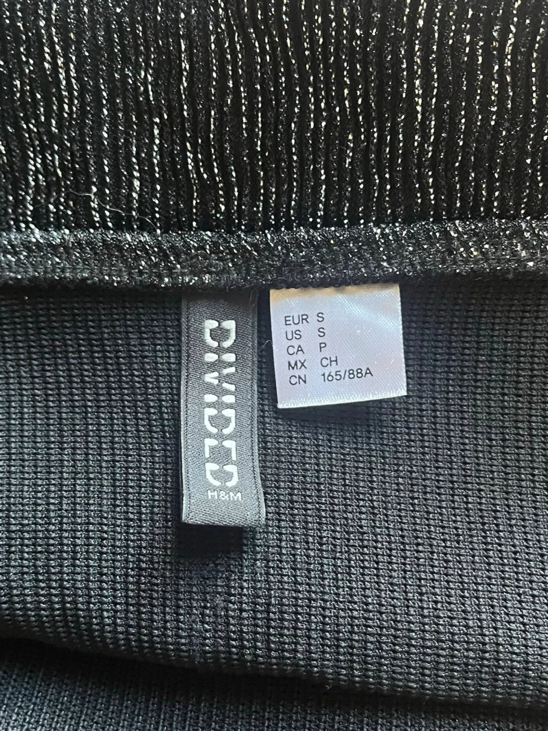 Glittrig svart halterneck topp H&M - 1