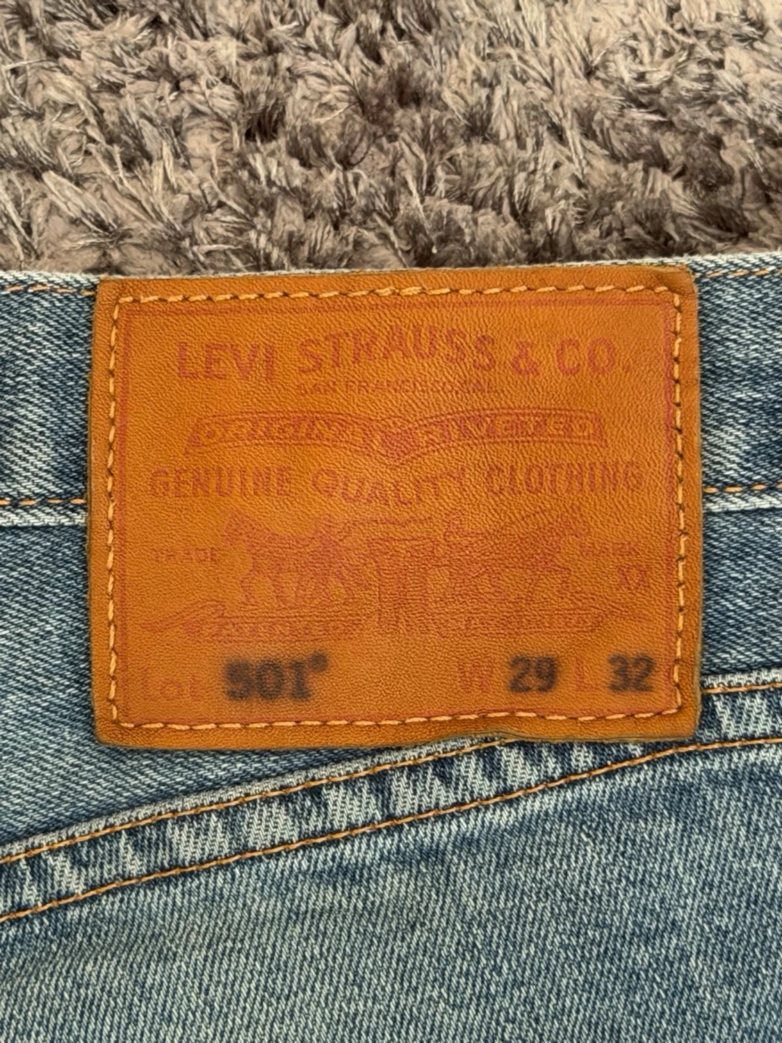 Ljusblå 501 jeans från levis - 2