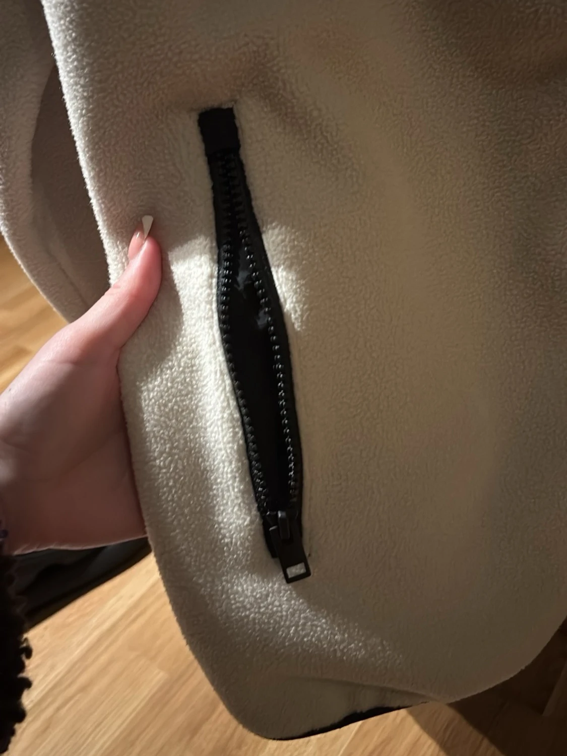 Teddyjacka från Jack & Jones, beige/svart - 3
