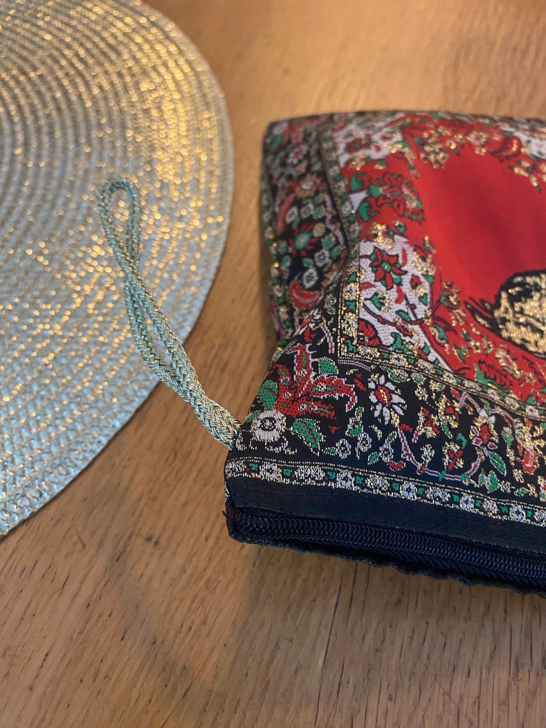 Marockansk handväska med kamelmönster - 1