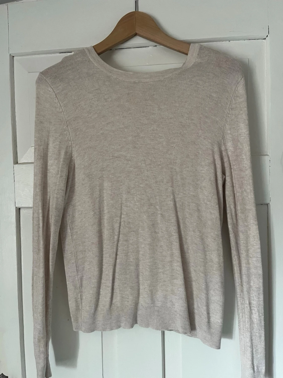 Beige stickad tröja Basic You