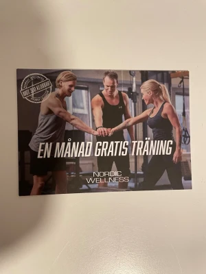 Träningskort en månad Nordic Wellness - Presentkort som ger en månad gratis träning på Nordic Wellness. Kortet är i pappersformat och gäller på alla Nordic Wellness-klubbar i Sverige. Perfekt för dig som vill testa gym och gruppträning utan kostnad.