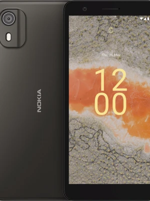 Nokia Android smartphone svart 32GB  - Snygg svart Nokia Android-telefon med stilren design och rundade hörn. Telefonen har en stor skärm, enkel kamera på baksidan och tydlig Nokia-logga. Materialet är matt plast som ger ett modernt intryck. Dock saknas batteriet finns att beställa därav priset telefonen är helt ny oanvänd du som köper den blir första ägaren mvh :)  