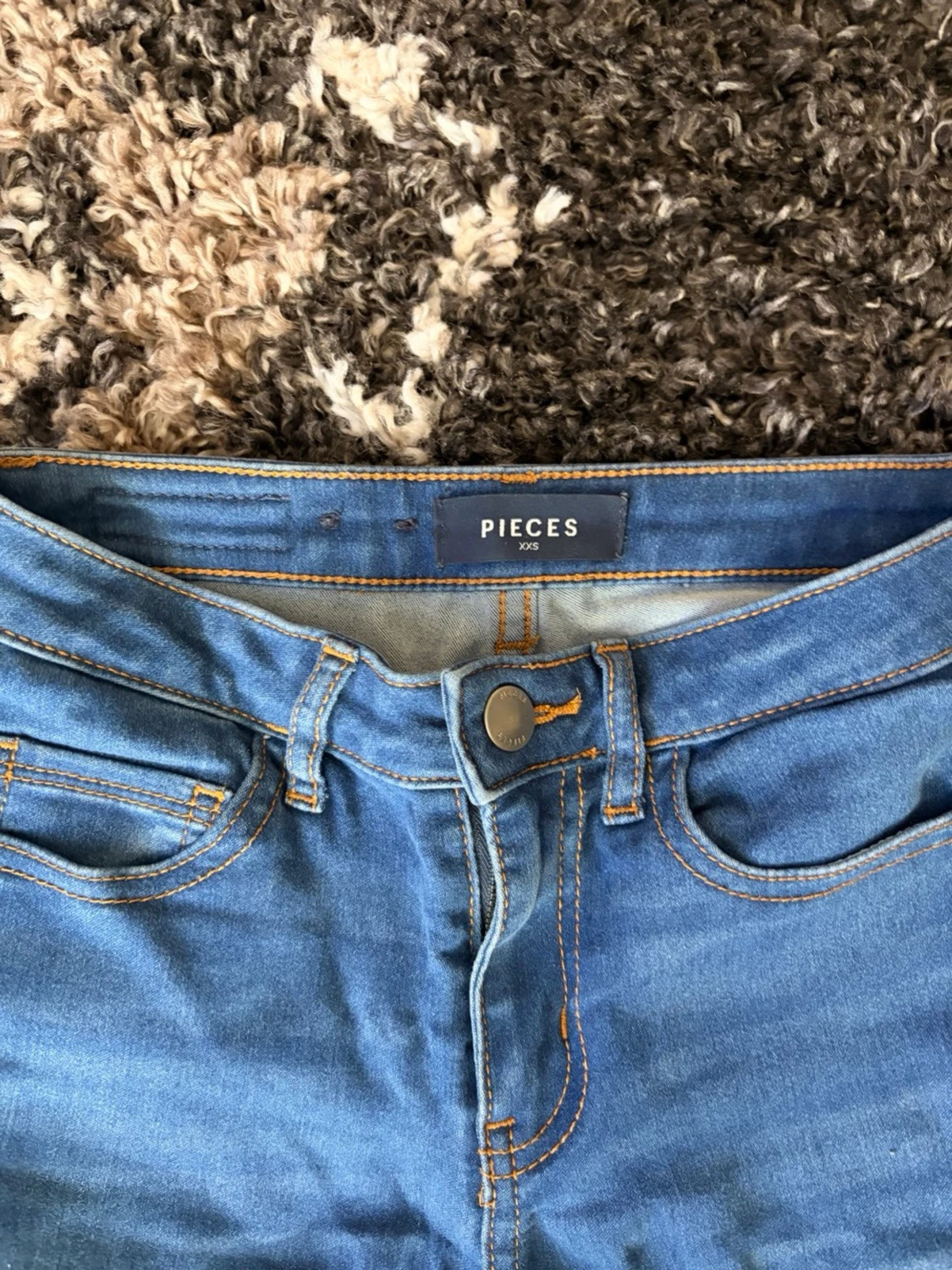 Blåa skinny jeans från Pieces - 2