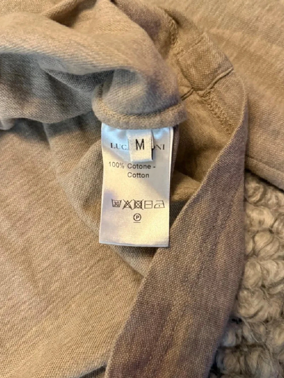 Beige pikétröja från Luca Faloni - 2