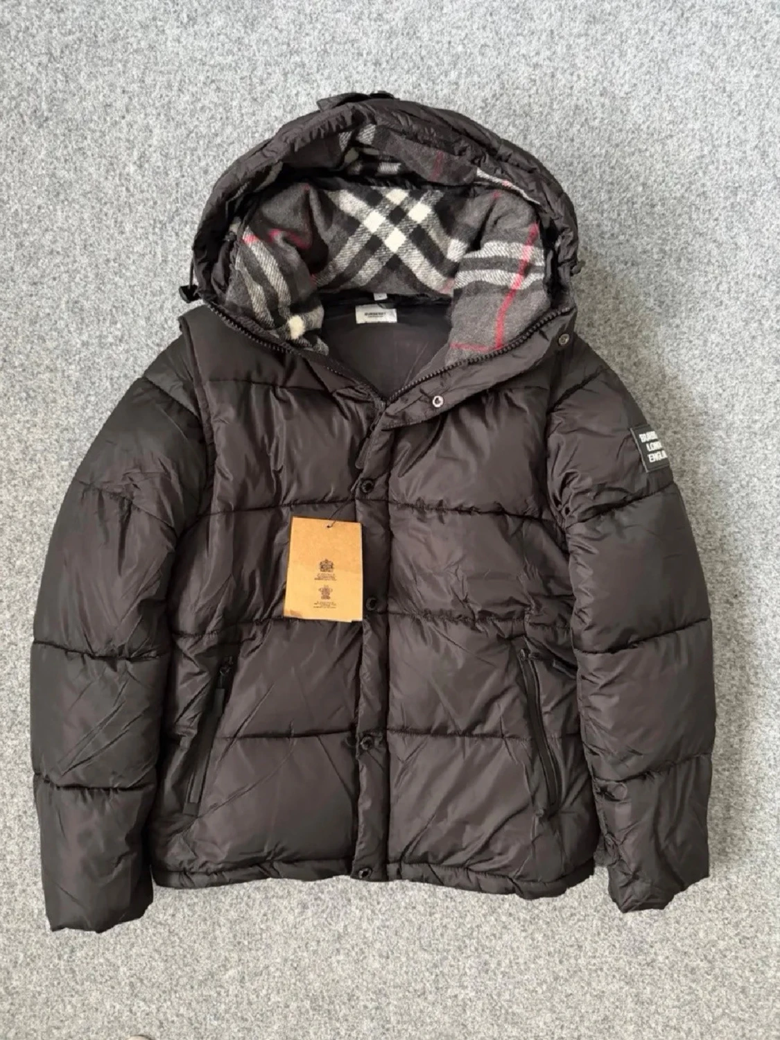 Burberry black puffer jacket