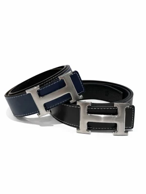 Bundle med två H-bälten - Två feta H-bälten, i Nyskick. Ett svart⚫️ och ett blått🔵