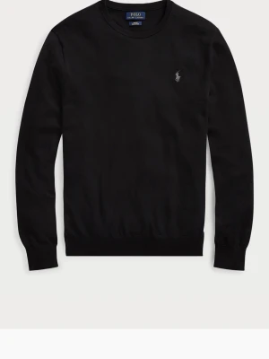 Svart tröja från Polo Ralph Lauren - Klassisk svart tröja från Polo Ralph Lauren med rund halsringning och diskret broderad logga på bröstet. Tröjan har lång ärm och ribbade muddar. Perfekt för en stilren och enkel look.