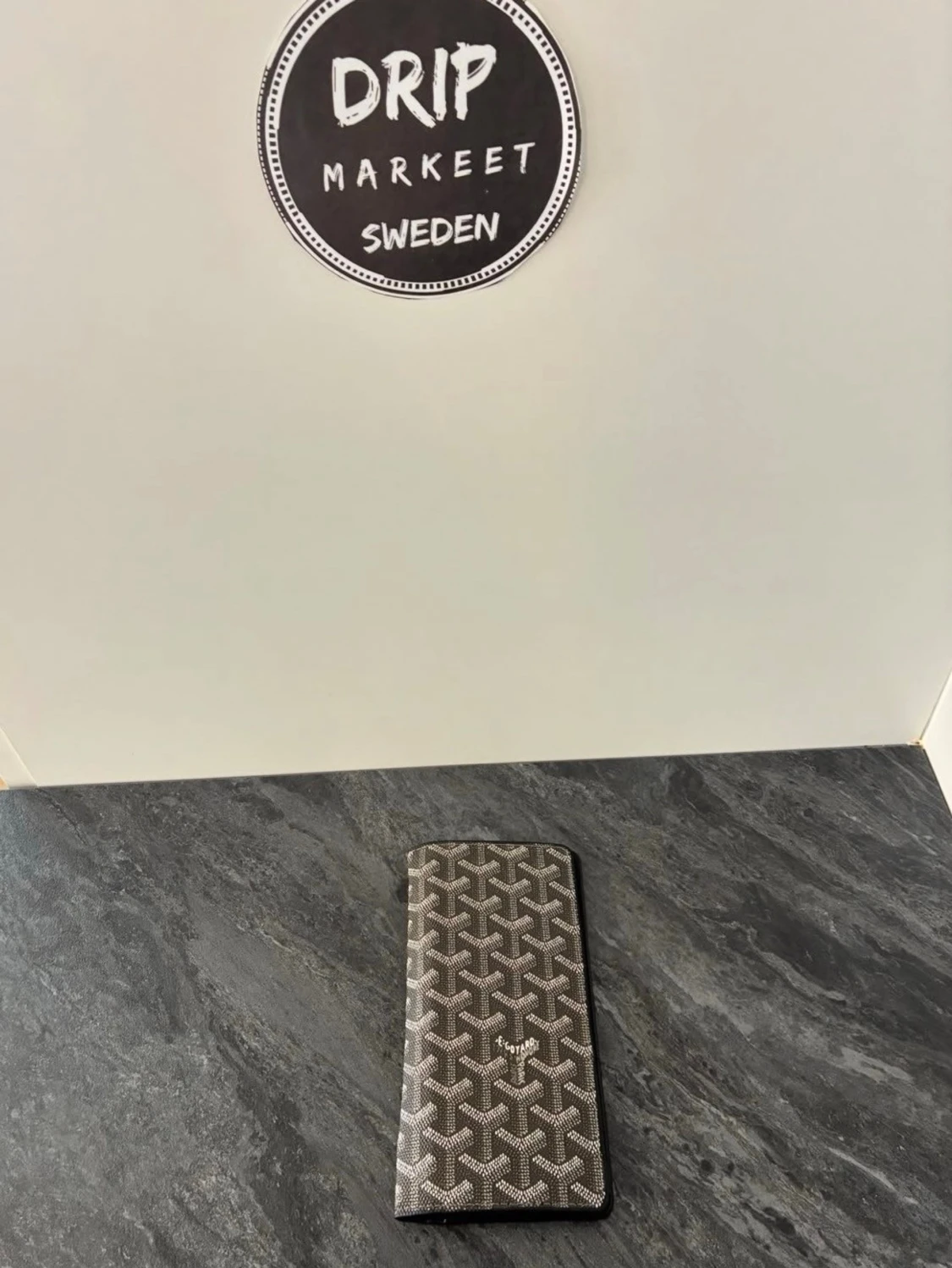 Svart Goyaard plånbok med mönster