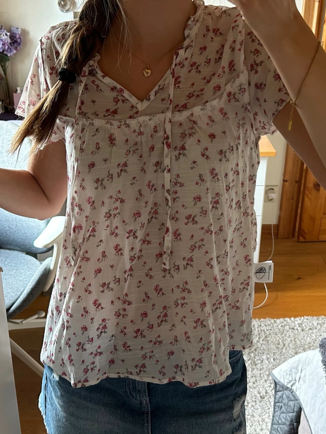Blommig blus 