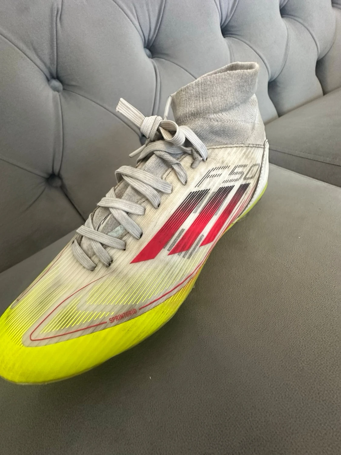 Adidas X Speedflow fotbollsskor gul/vit - 5