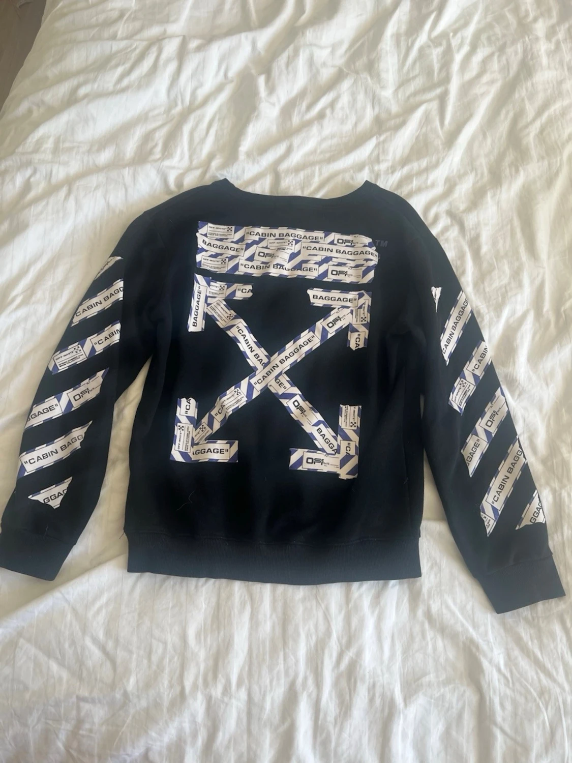 Off-White sweatshirt svart - 1