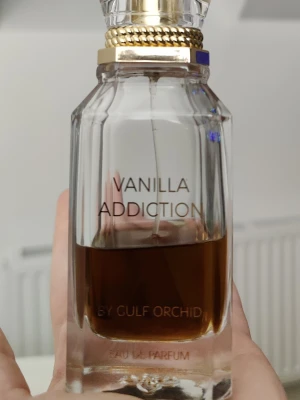 Gulf Orchid Vanilla Addiction  - Gulf Orchid Vanilla Addiction, 100ml från början, mellan 30-40ml kvar? Låda finns 