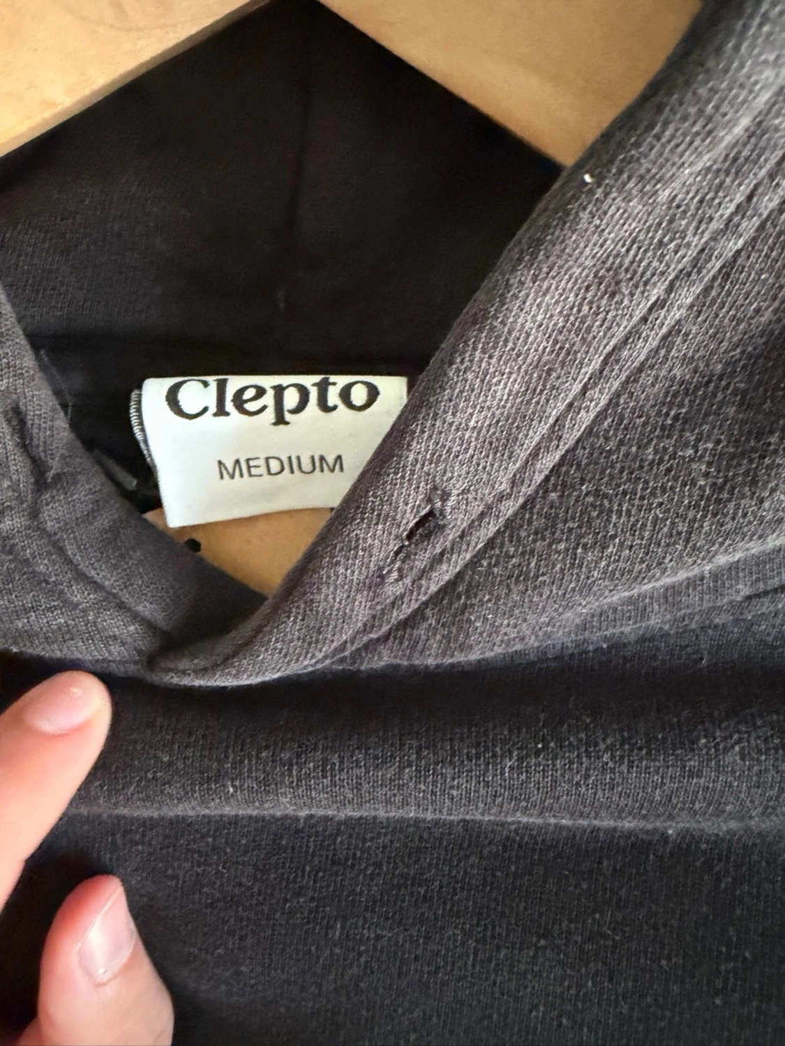 Svart Clepto hoodie - 4