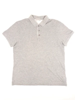 Moncler Polo Tricolor Buttons - •The Polo has been gently used and is in very good condition • Size: XL •Color: Grey • Retail price: 3600Sek •Pit to Pit: 55cm Length: 66,5cm