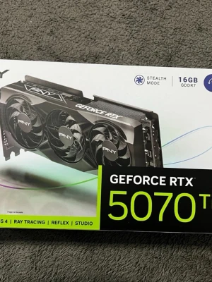 PNY GeForce RTX 5070 Ti - Säljer ett helt nytt PNY GeForce RTX 5070 Ti, Swish eller PayPal. Pris kan diskuteras 