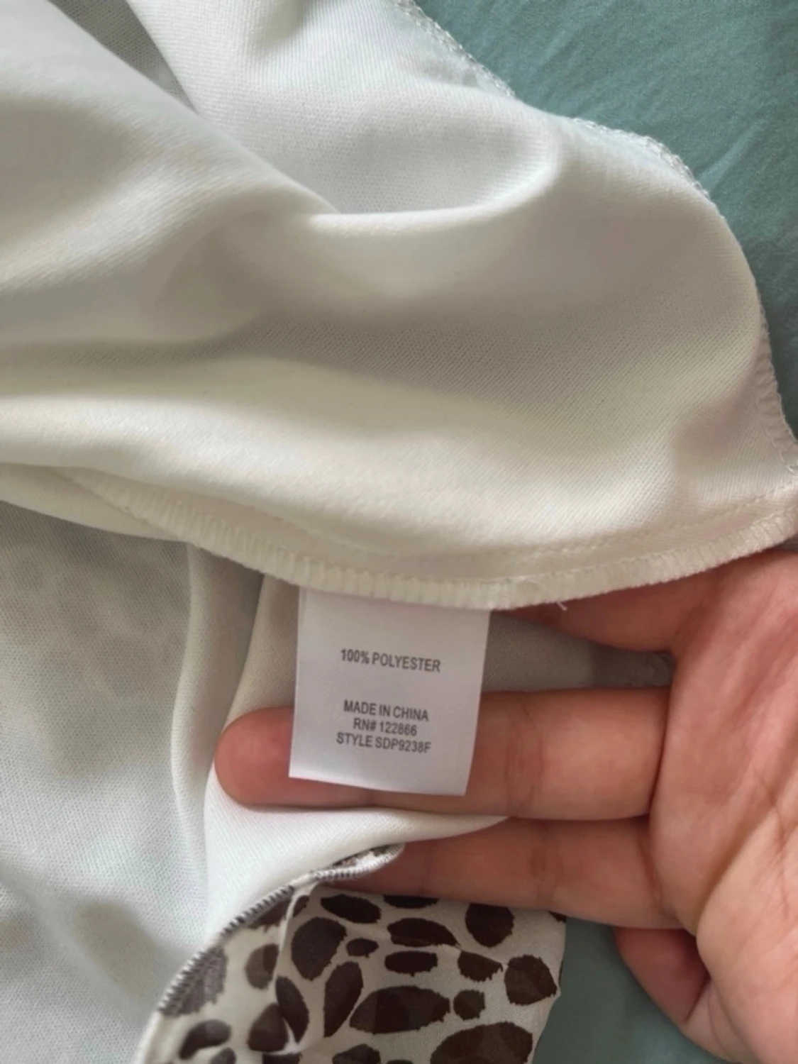 Leopardmönstrad sommarklänning - 3