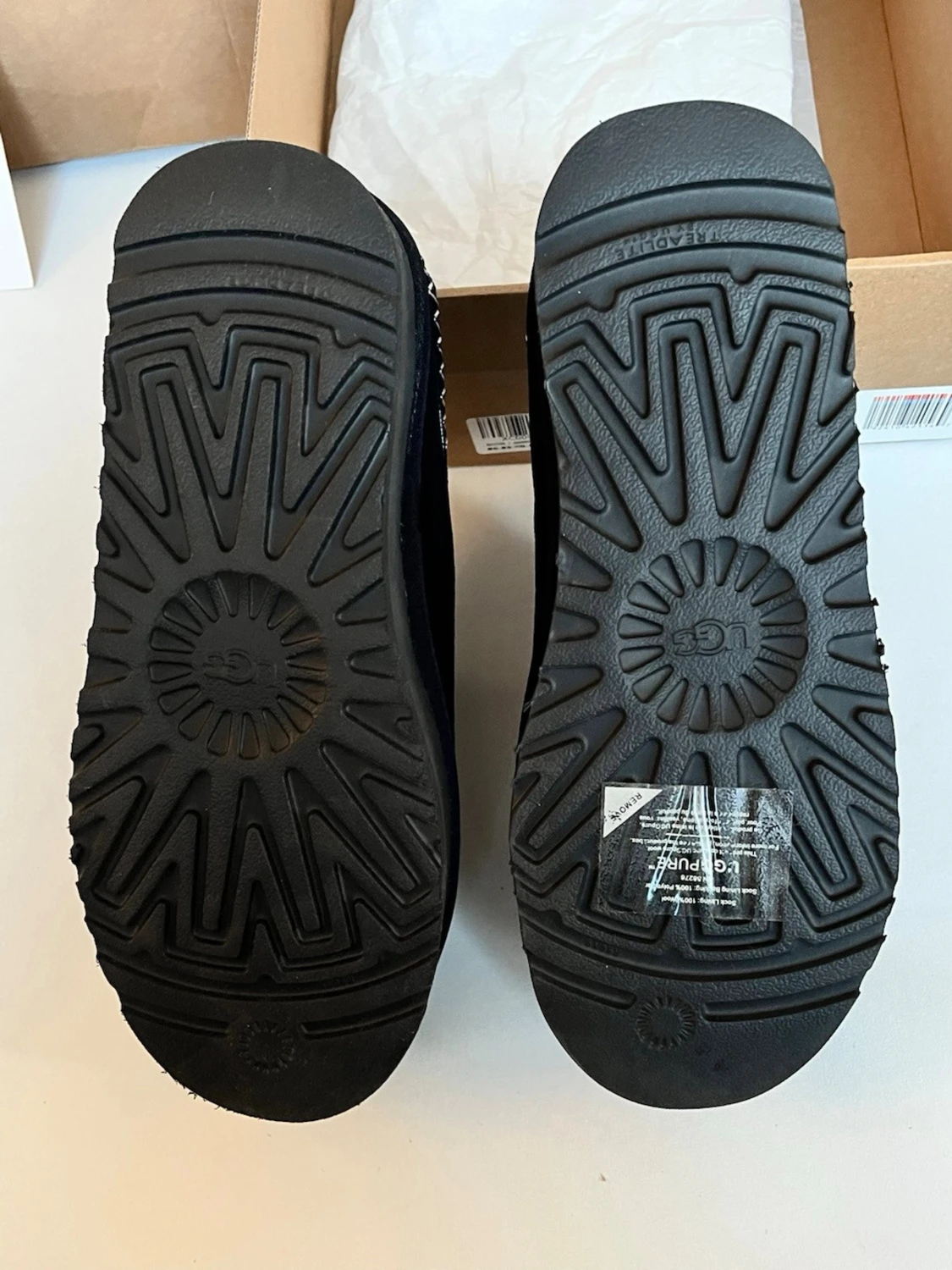 Svarta UGG tofflor med platåsula - 3