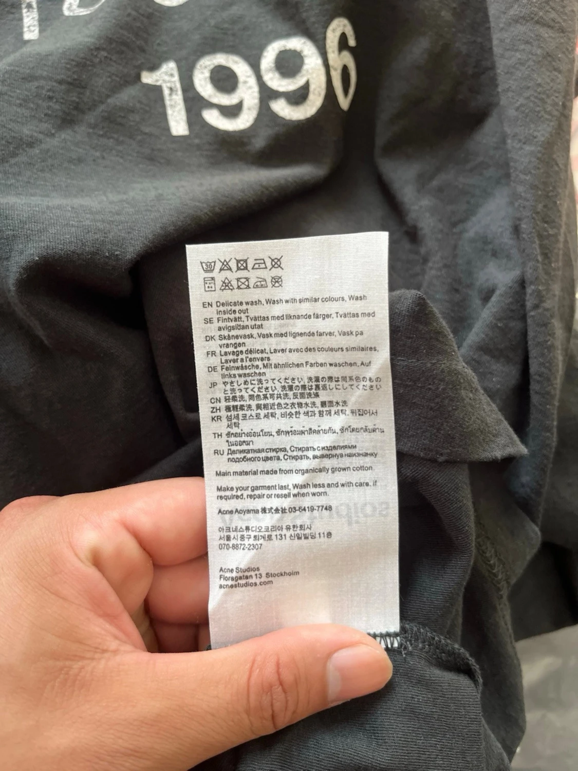Svart långärmad Acne Studios äkta - 3