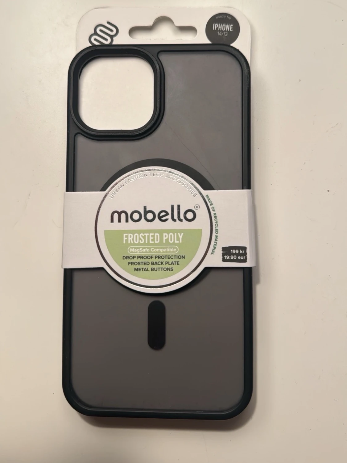 Mobello Frosted Poly mobilskal i svart