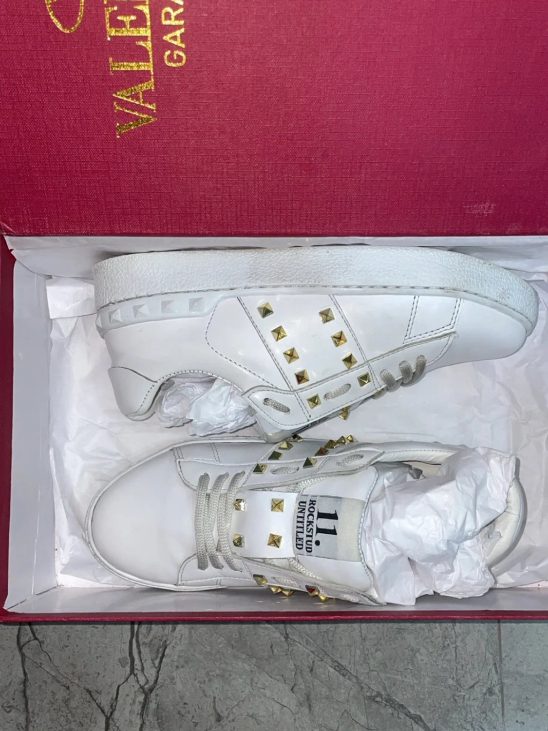 Valentino Rockstud vita sneakers