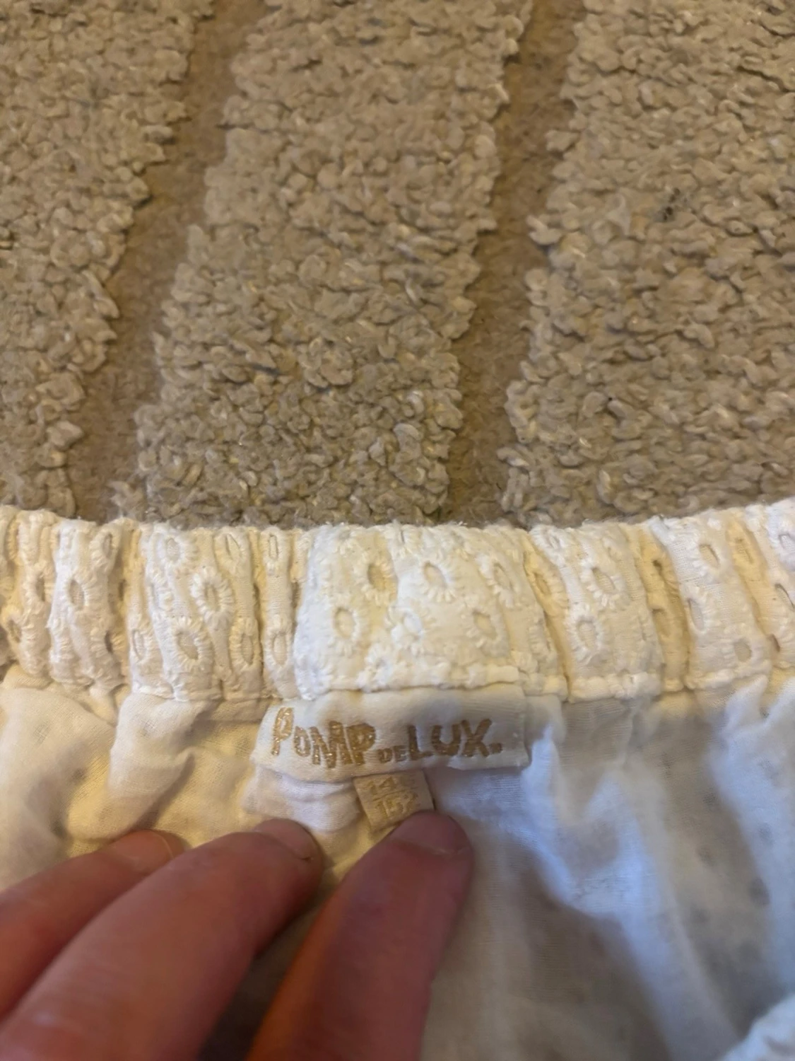 Vita lågmidjade spetsshorts🩷 - 3