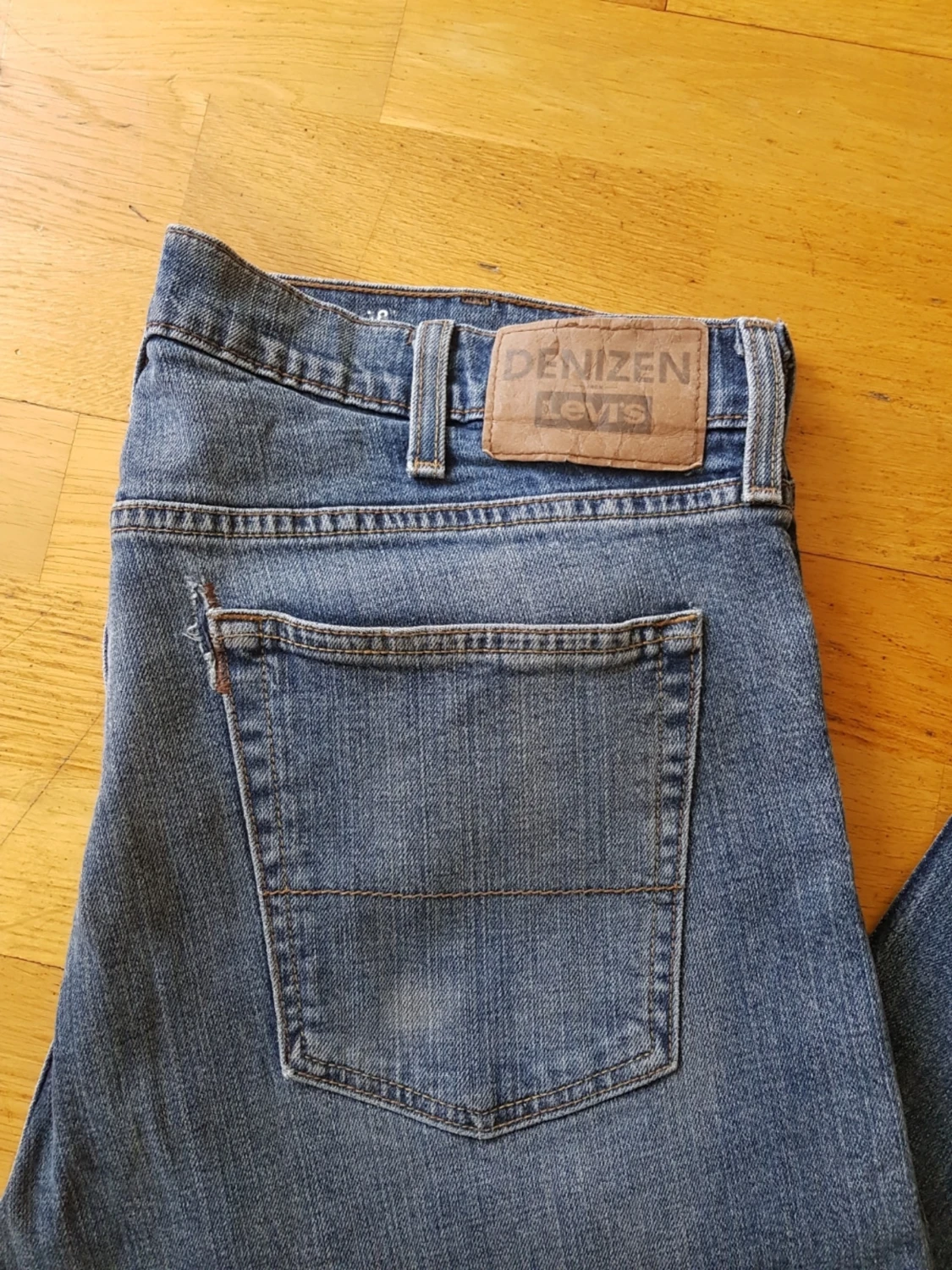 Blå raka jeans från Levi's Denizen - 1