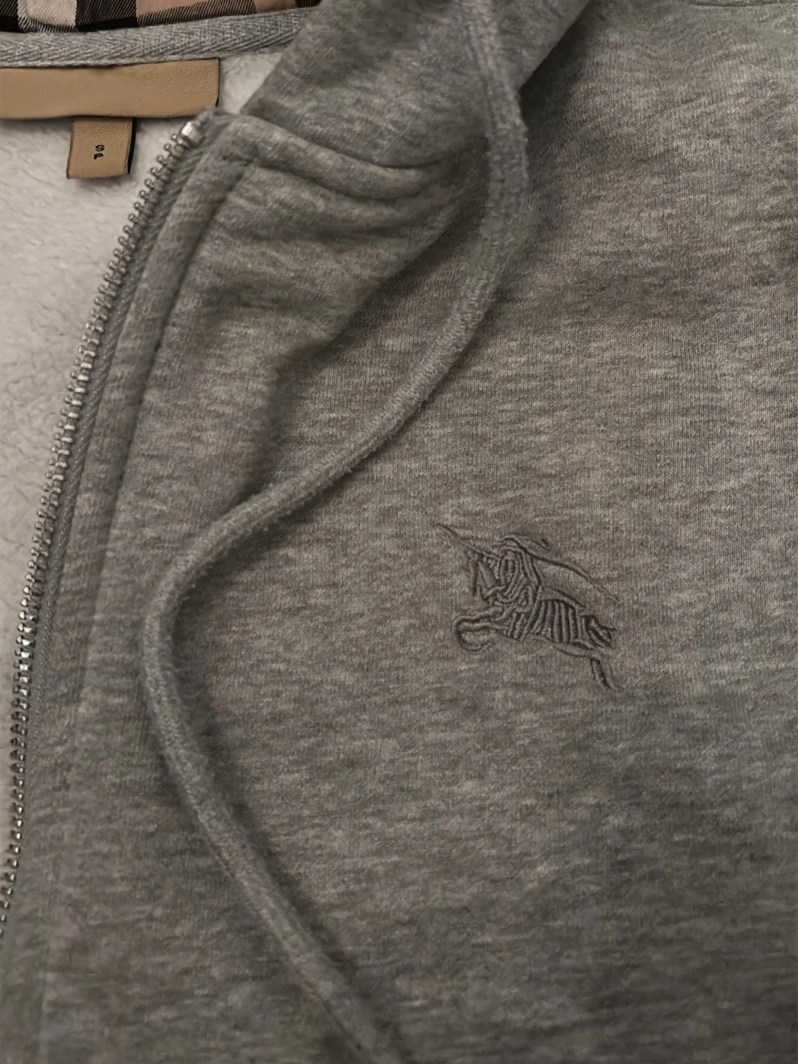 Grå zip hoodie från Burberry - 1