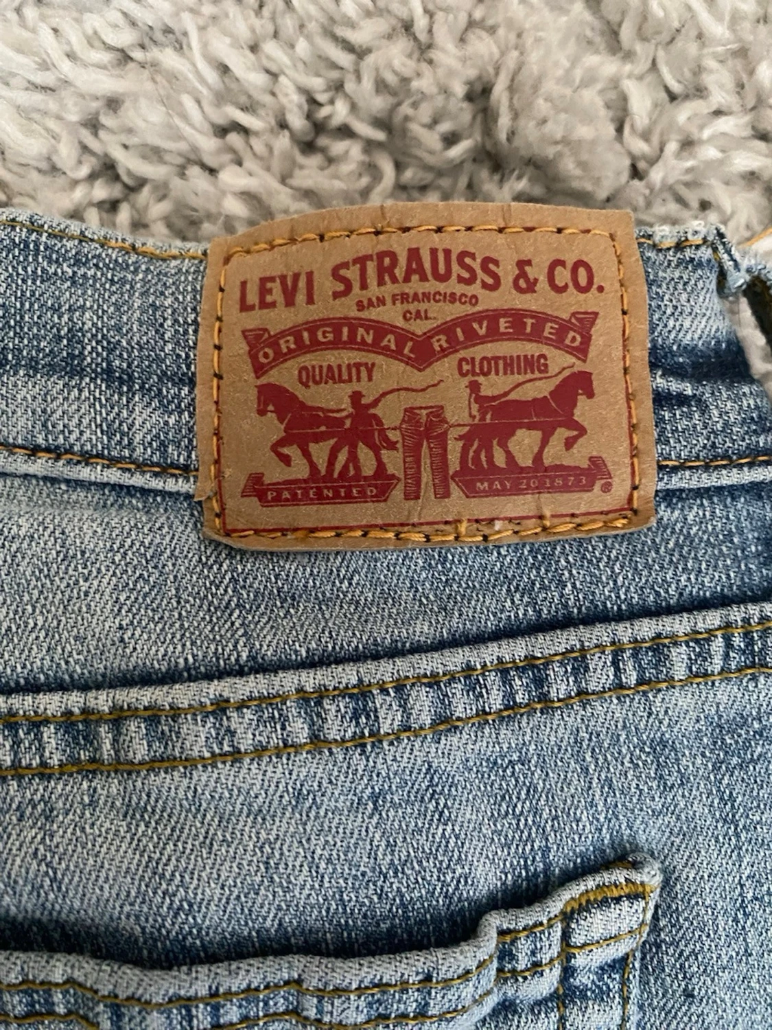 Levi’s blå jeans-klassisk passform-vintage - 4