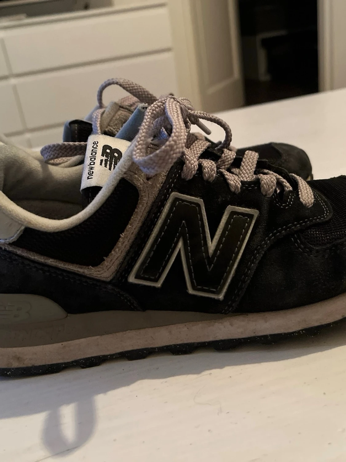 Svarta New Balance 574 sneakers - 1