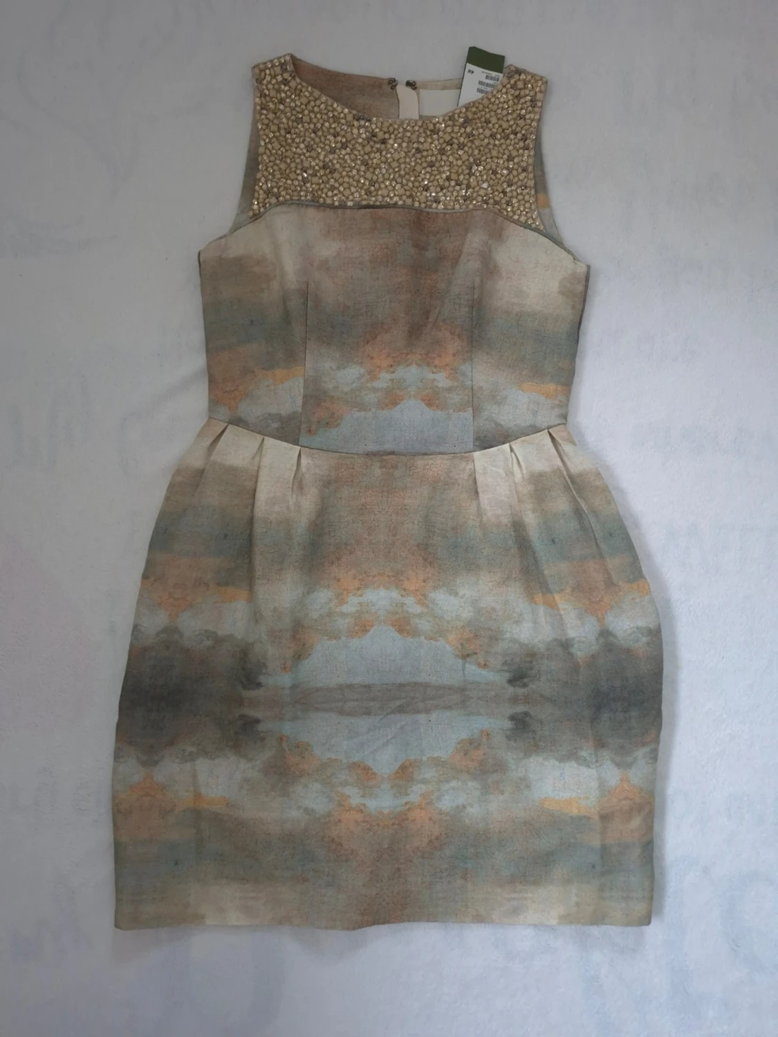 H&M, Conscious Collection Klänning 42 Organic Cotton Silk Beaded Dress Party Cocktail - 1