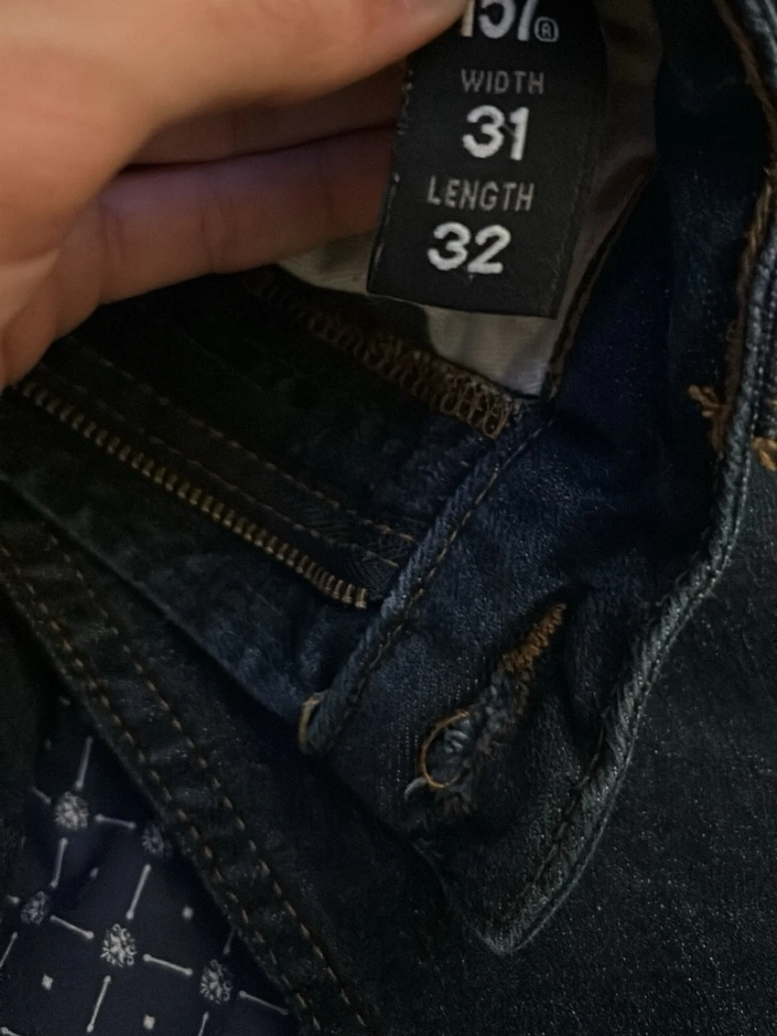 Mörkblå slim fit jeans från lager 157 - 2