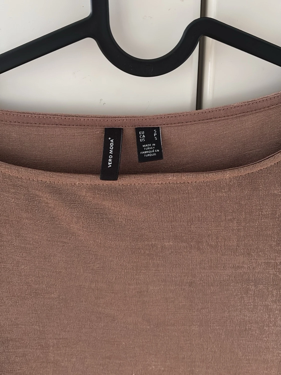 Brun långärmad topp i genomskynligt material - 3