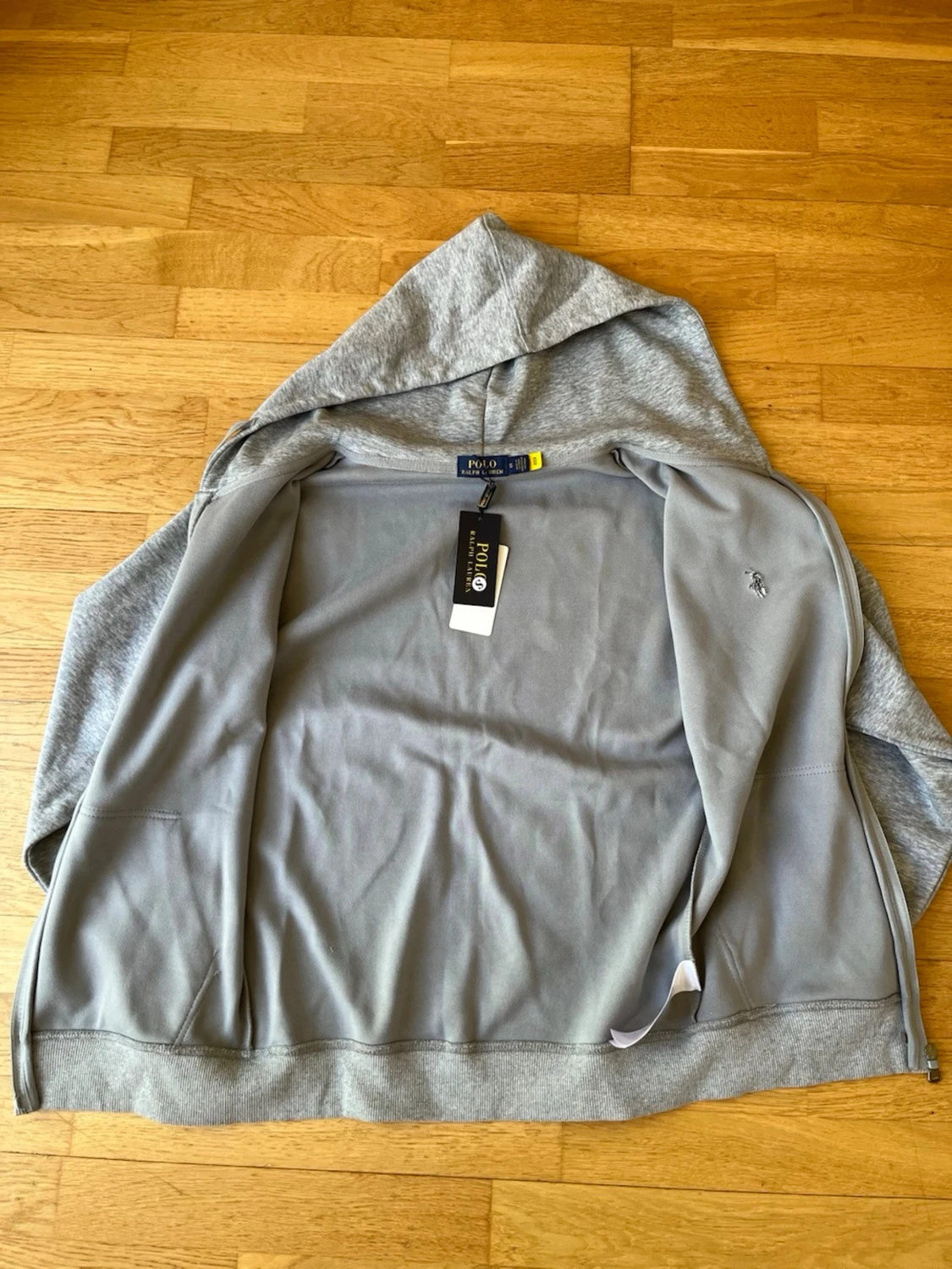 Grå zip-hoodie från Polo Ralph Lauren - 1