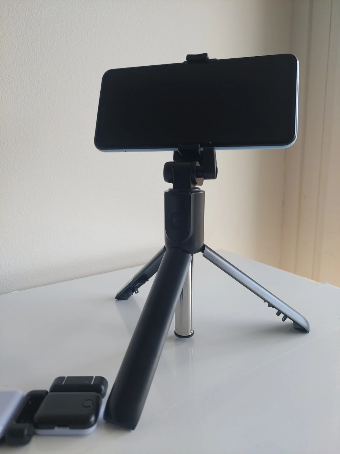 74cm Portabel Selfiepinne & Stativ med Dubbla Fyllnadslampor - 2