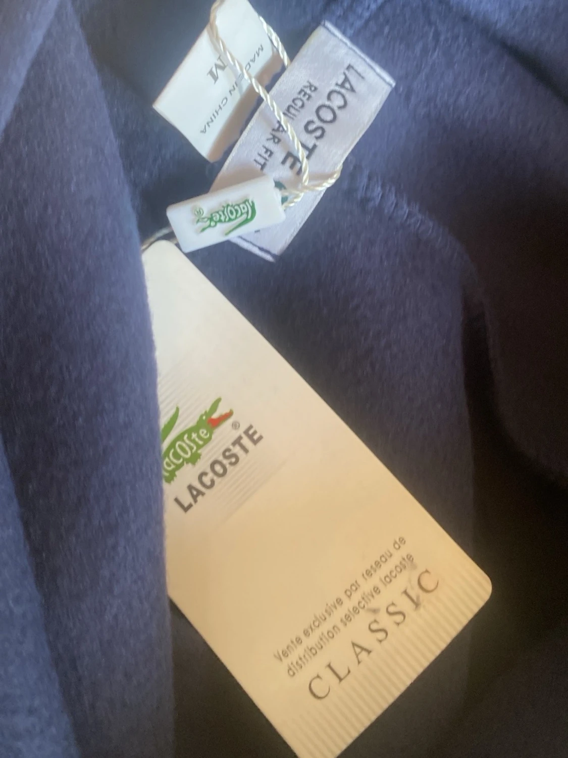 Mörkblå hoodie från Lacoste - 1