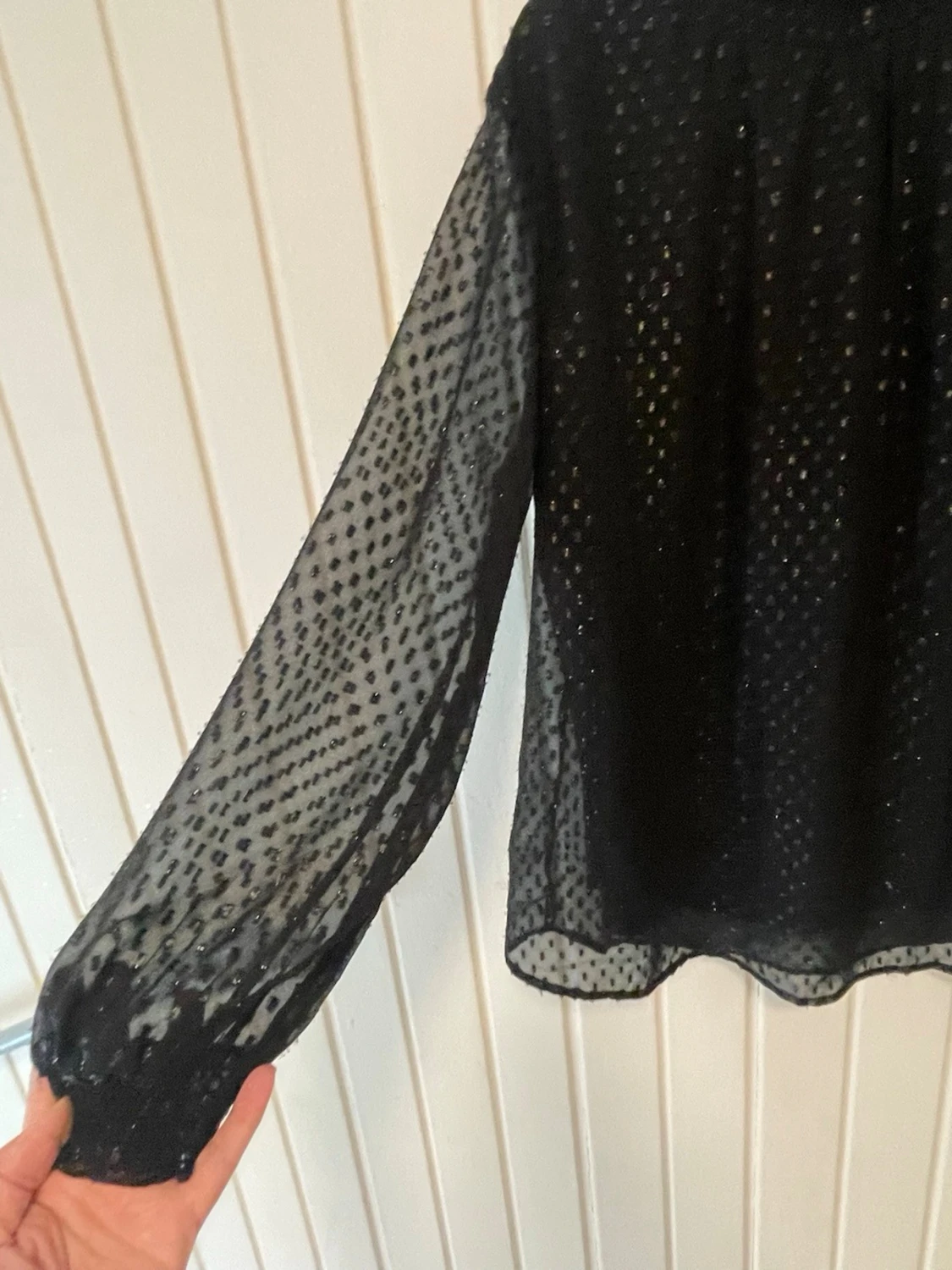 Svart transparent blus från Isolde - 3
