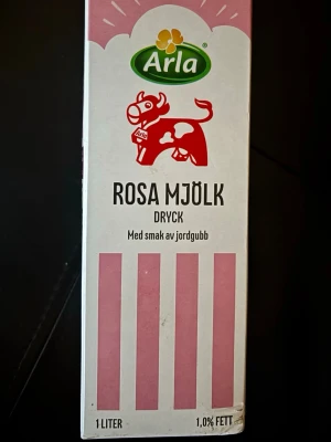 Rosa mjölk - Rosa mjölk!! Helt rengjort tomt paket.