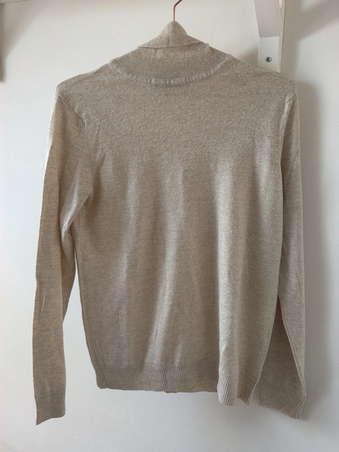Beige stickad tröja från Zara Man