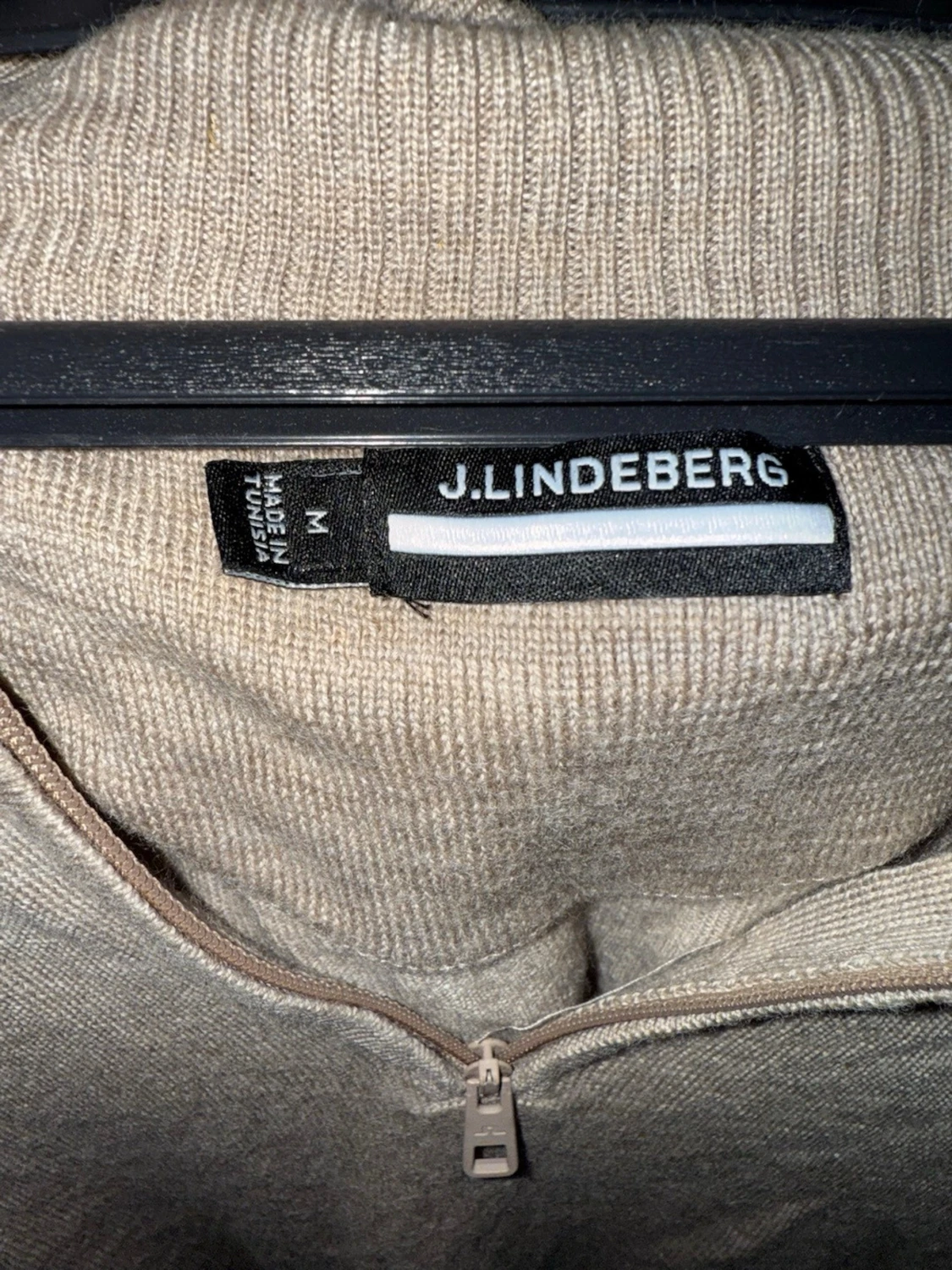 Beige halvzip-tröja från J.Lindeberg - 2