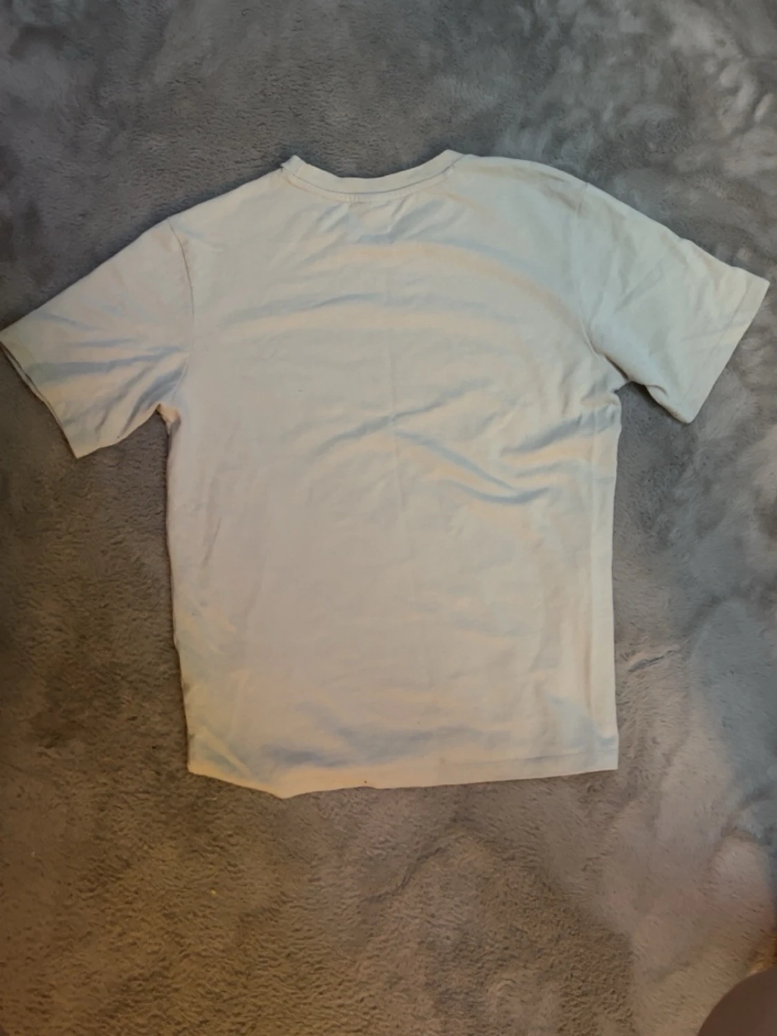 Vit basic t-shirt i bomull - 1