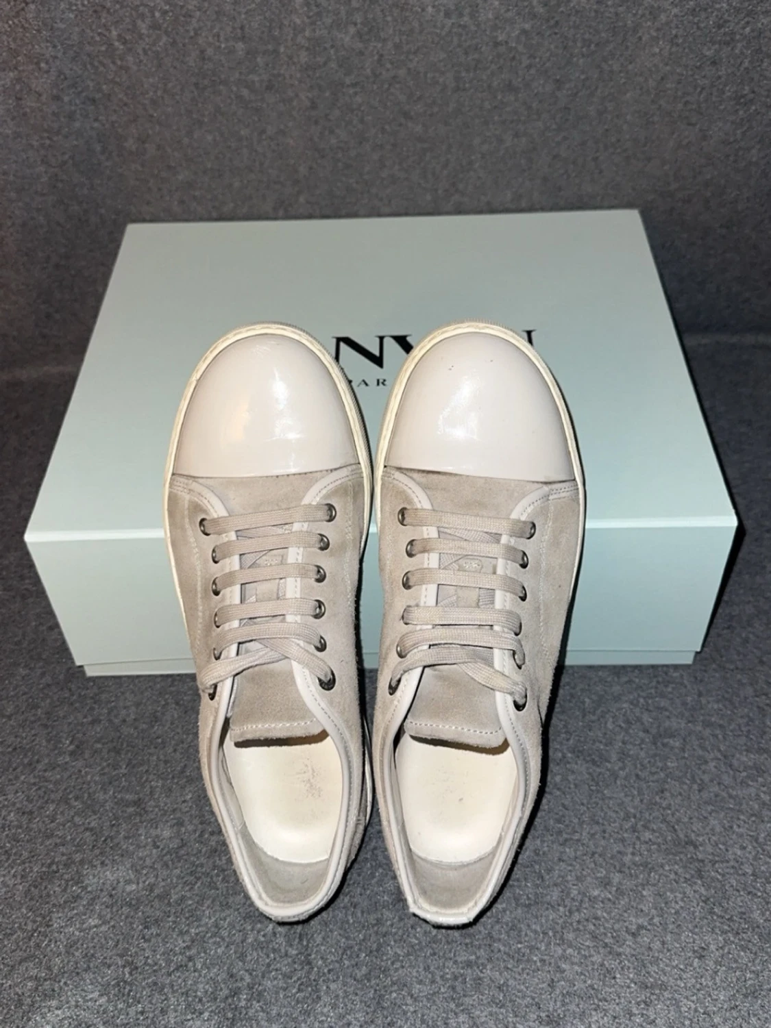 Grå sneakers från Lanvin - 4