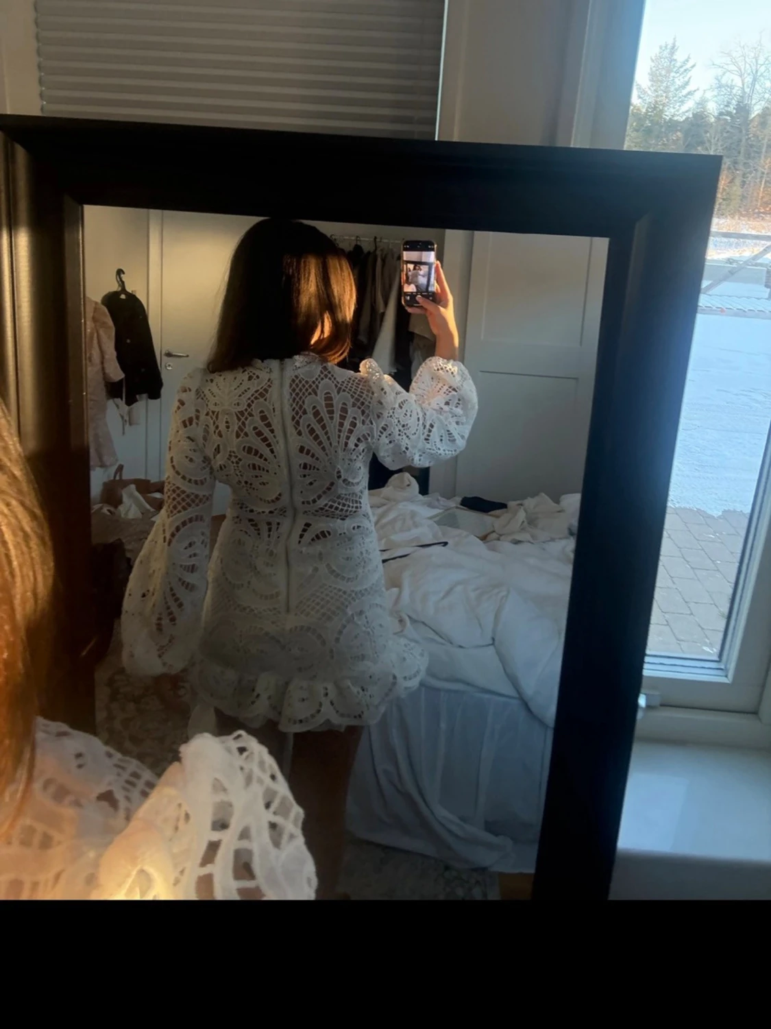 Vit spetsklänning  - 2