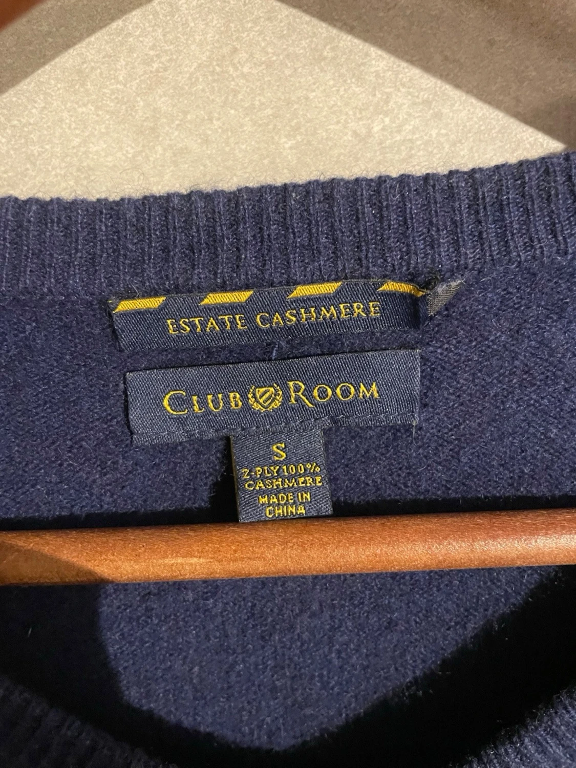 Mörkblå cashmere-tröja Club Room - 1