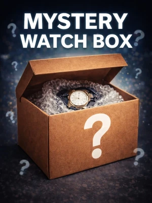 Misterybox klockor - I denna misterybox så får du en stilig och elegant slumpmässig klocka så slipper du göra valet själv  Vad du får: - 1 klocka per box - En rabbatkod på våran vinted på 5% på nästa köp (det går inte att lägga flera av denna rabbatkod på samma köp) - Klockan kommer att vara i bästa möjliga skick när vi skickar den till dig  Alla klockor kommer att vara i fullt fungerande skick när vi skickar iväg dem till dig!   Obs... Inga returer pga att det är en misterybox