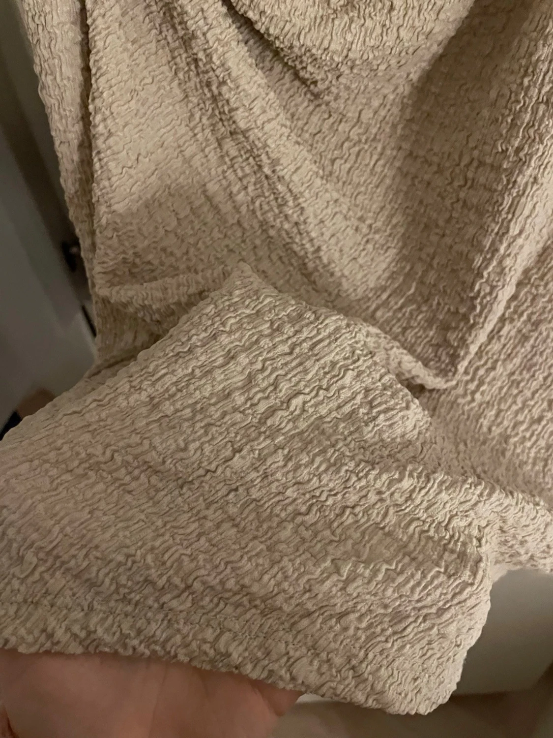 Beige omlott kortklänning - 2