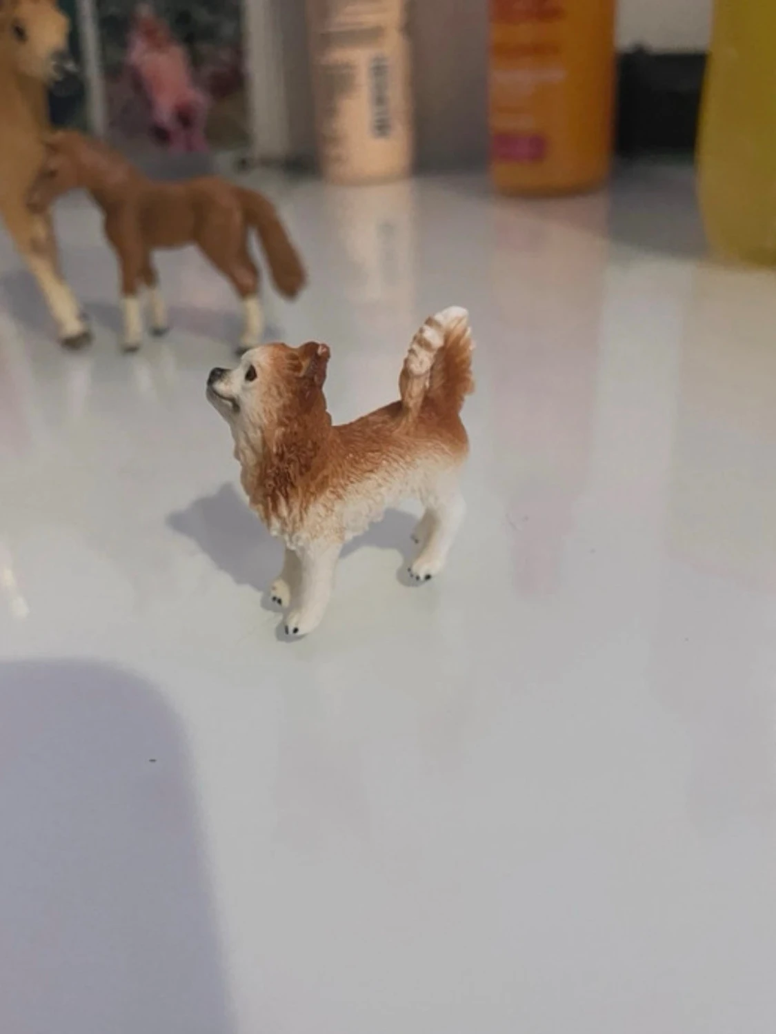 Små djurfigurer häst och hund - 1